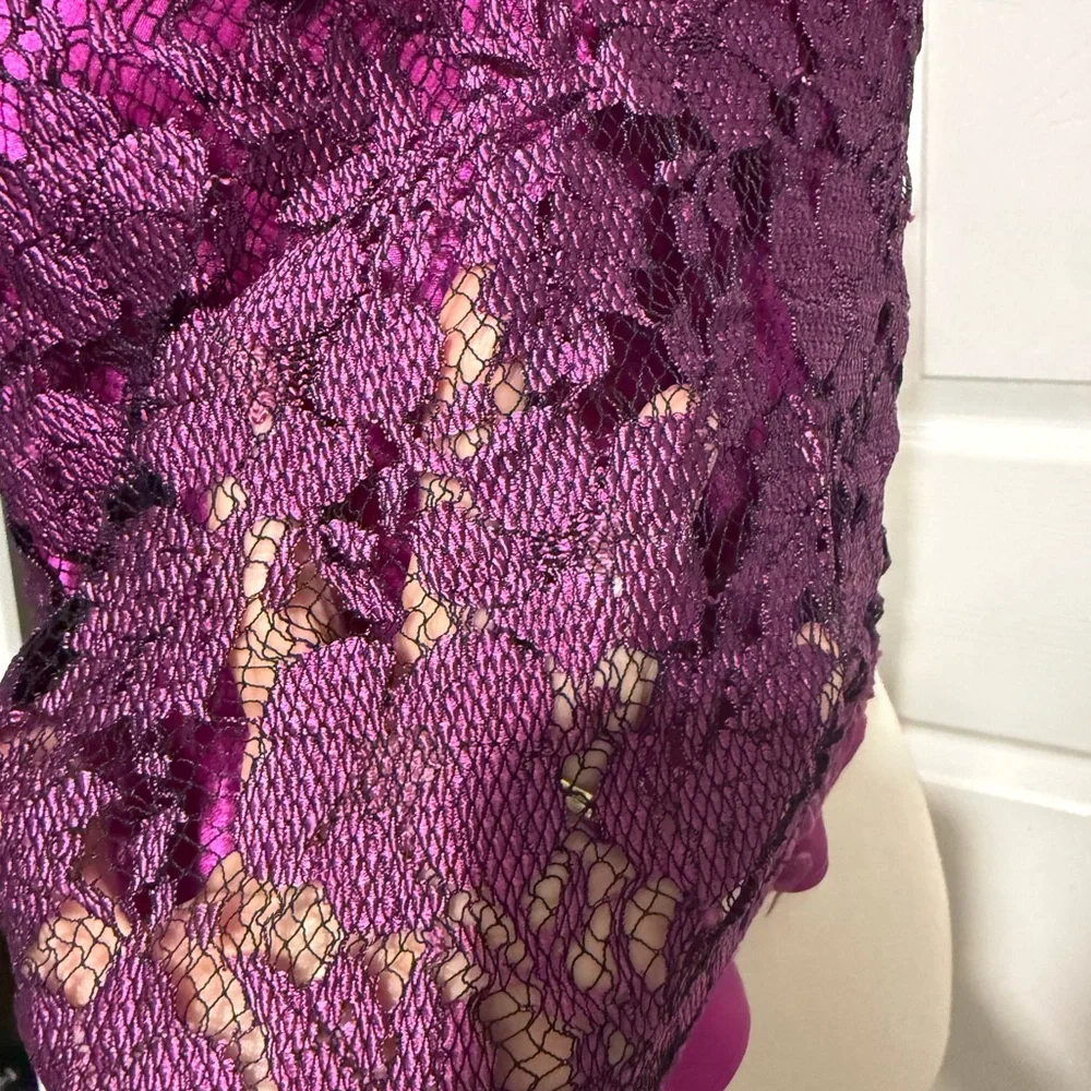 Victoria's Secret Gold Label Lace Camisole in Rich Purple Vintage